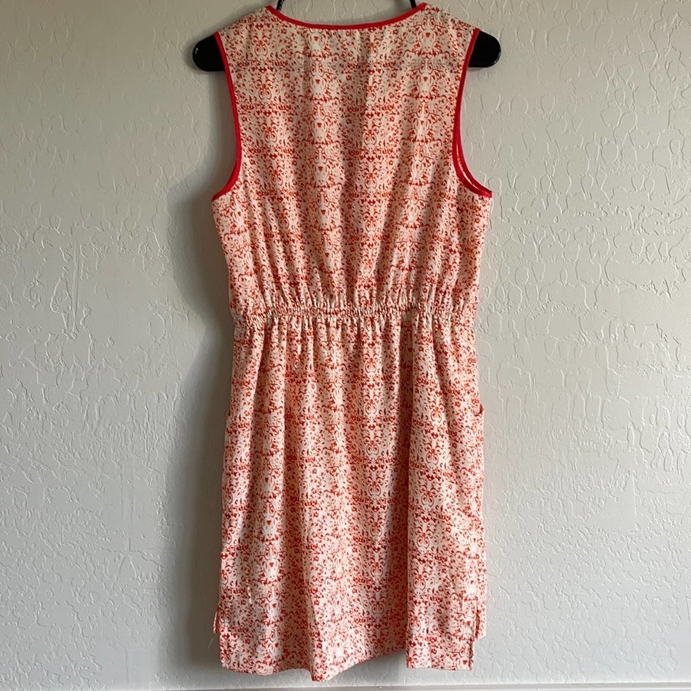 Forever 21 medium sleeveless dress with pockets - orange & white - new cond. - Picture 7 of 7